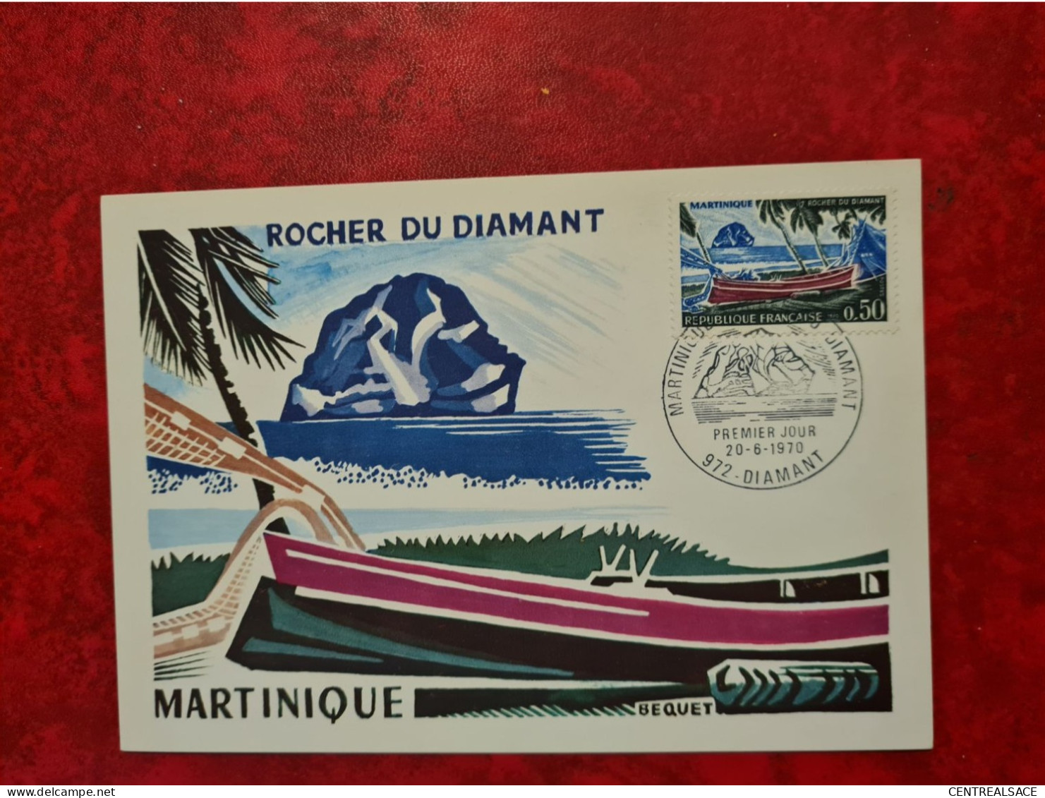 Carte Fdc Maxi 1970  ROCHER DU DIAMANT MARTINIQUE - 1970-1979