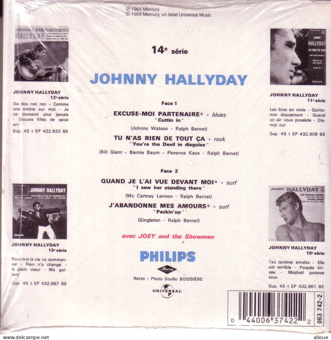JOHNNY HALLYDAY CD EP EXCUSE-MOI PARTENAIRE + 3 - Other - French Music