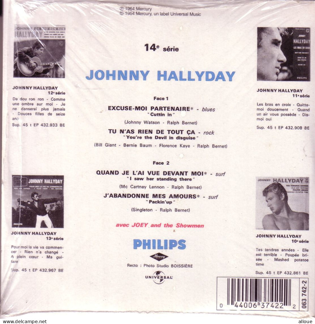 JOHNNY HALLYDAY CD EP EXCUSE-MOI PARTENAIRE + 3 - Sonstige - Franz. Chansons