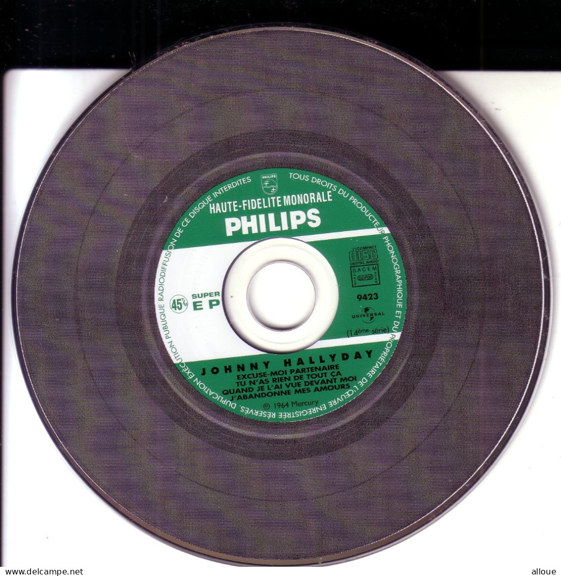 JOHNNY HALLYDAY CD EP EXCUSE-MOI PARTENAIRE + 3 - Andere - Franstalig