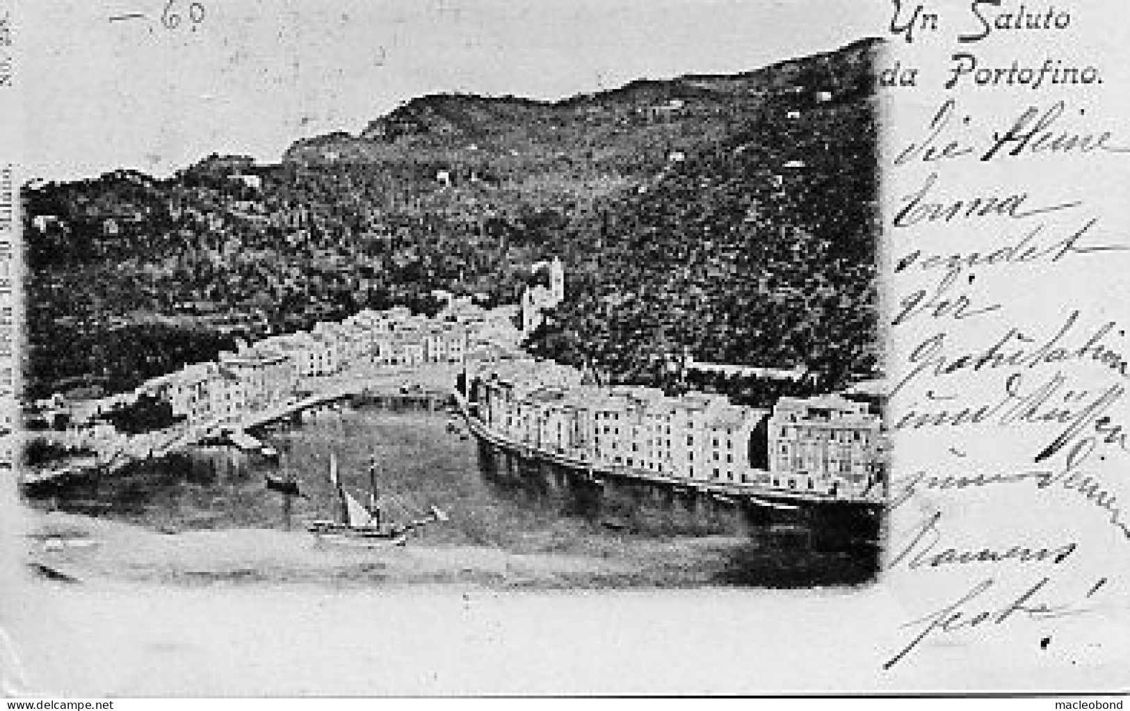 Portofino (Genova) - Un Saluto 1898 - Genova (Genoa)