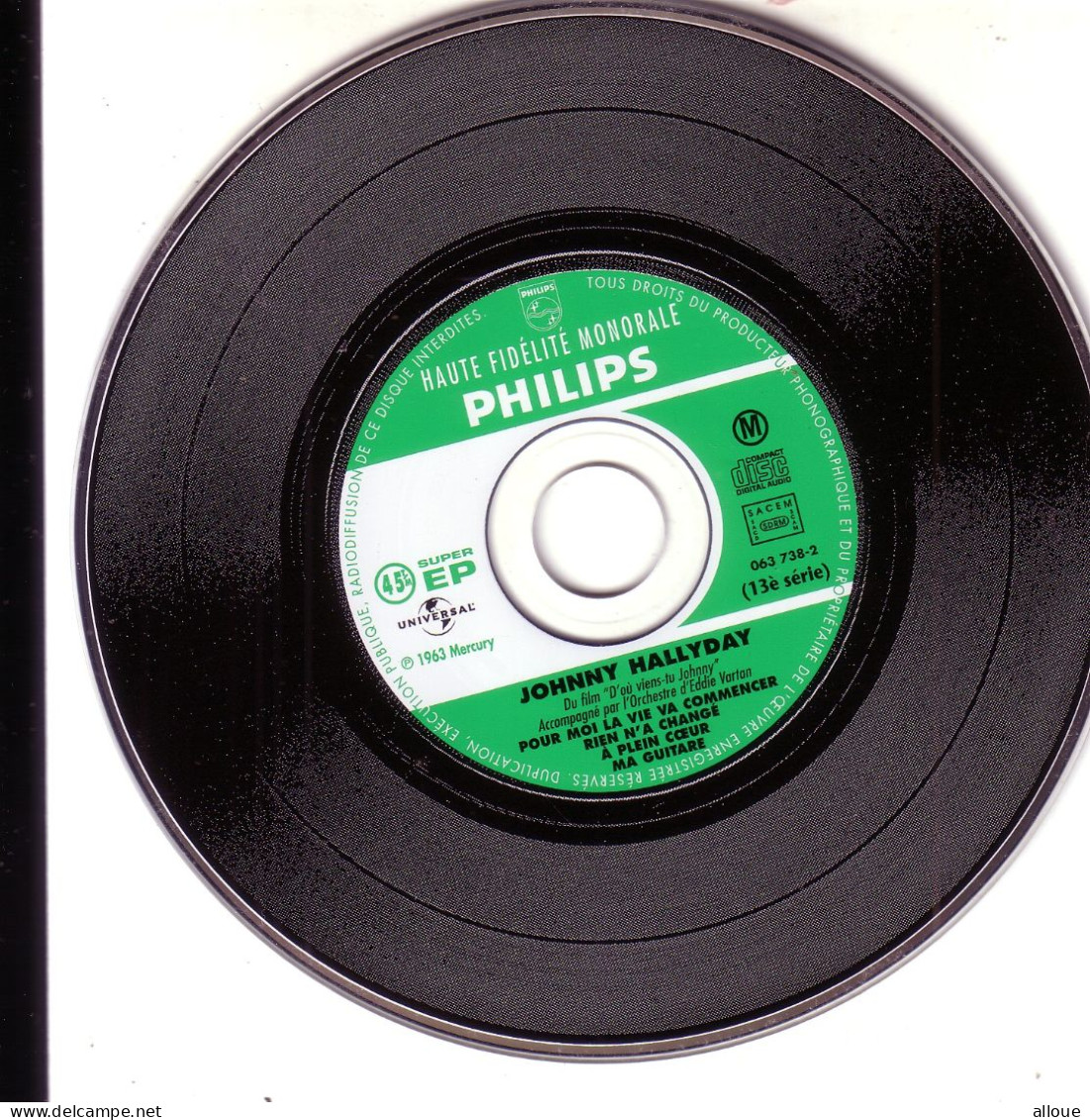 JOHNNY HALLYDAY CD EP POUR MOI LA VIE VA COMMENCER + 3 - Autres - Musique Française