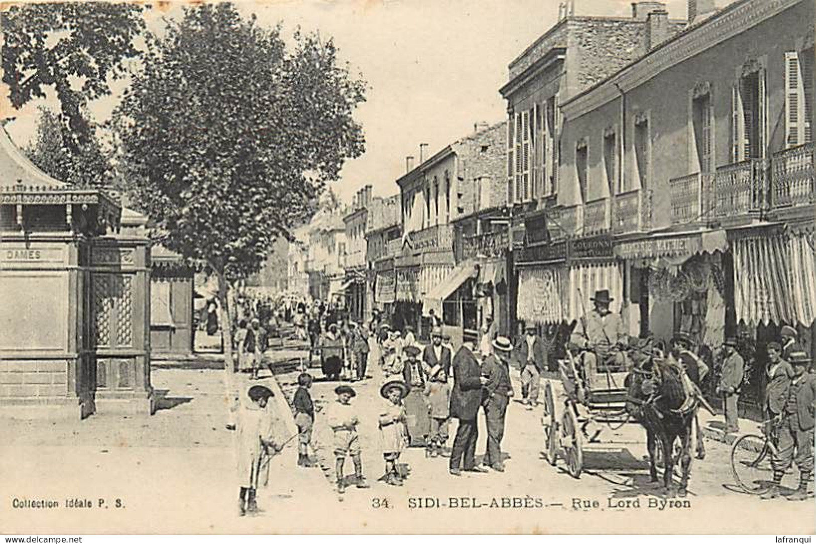 Pays Div-ref EE710- Algerie - Sidi Bel Abbes - Rue Lord Byron  - - Sidi-bel-Abbès