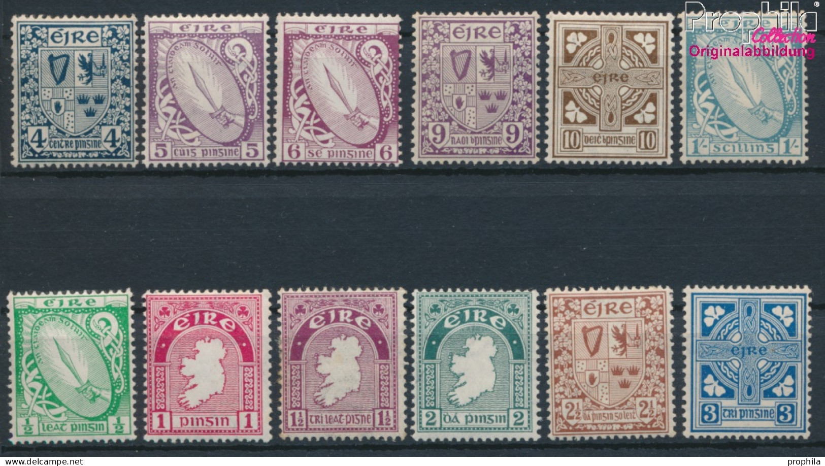 Irland 40A-51A (kompl.Ausg.) Mit Falz 1922 Symbole (10348079 - Ungebraucht