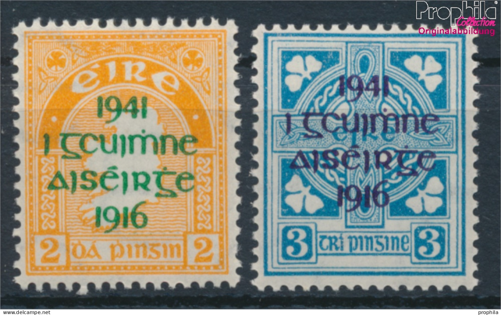 Irland 83-84 (kompl.Ausg.) Mit Falz 1941 Aufdruckausgabe (10348076 - Unused Stamps