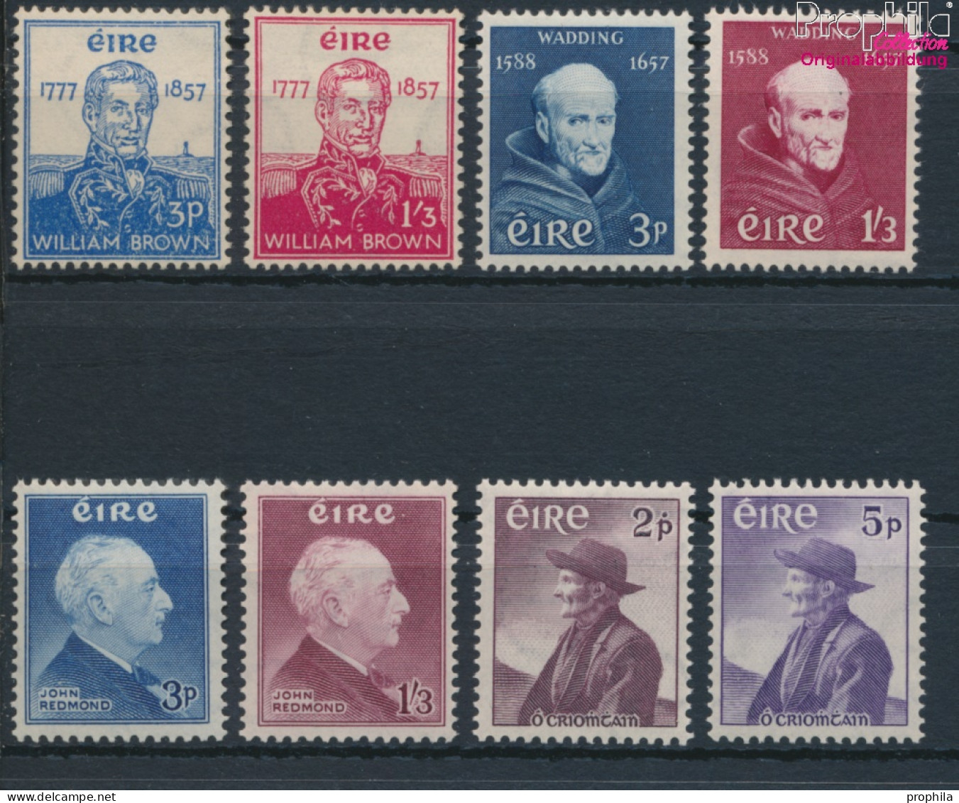 Irland Postfrisch Redmond 1957 Redmond, Brown, Wadding, Criomtain  (10348070 - Unused Stamps