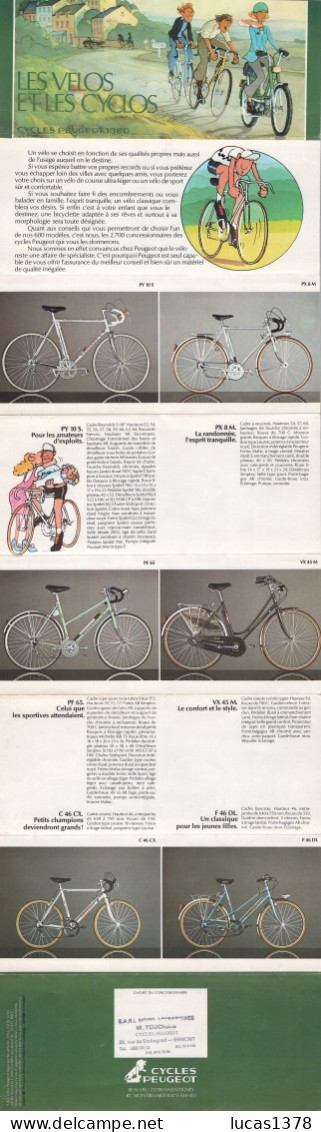 LES VELOS ET LES CYCLOS  PEUGEOT 1980 - Moto