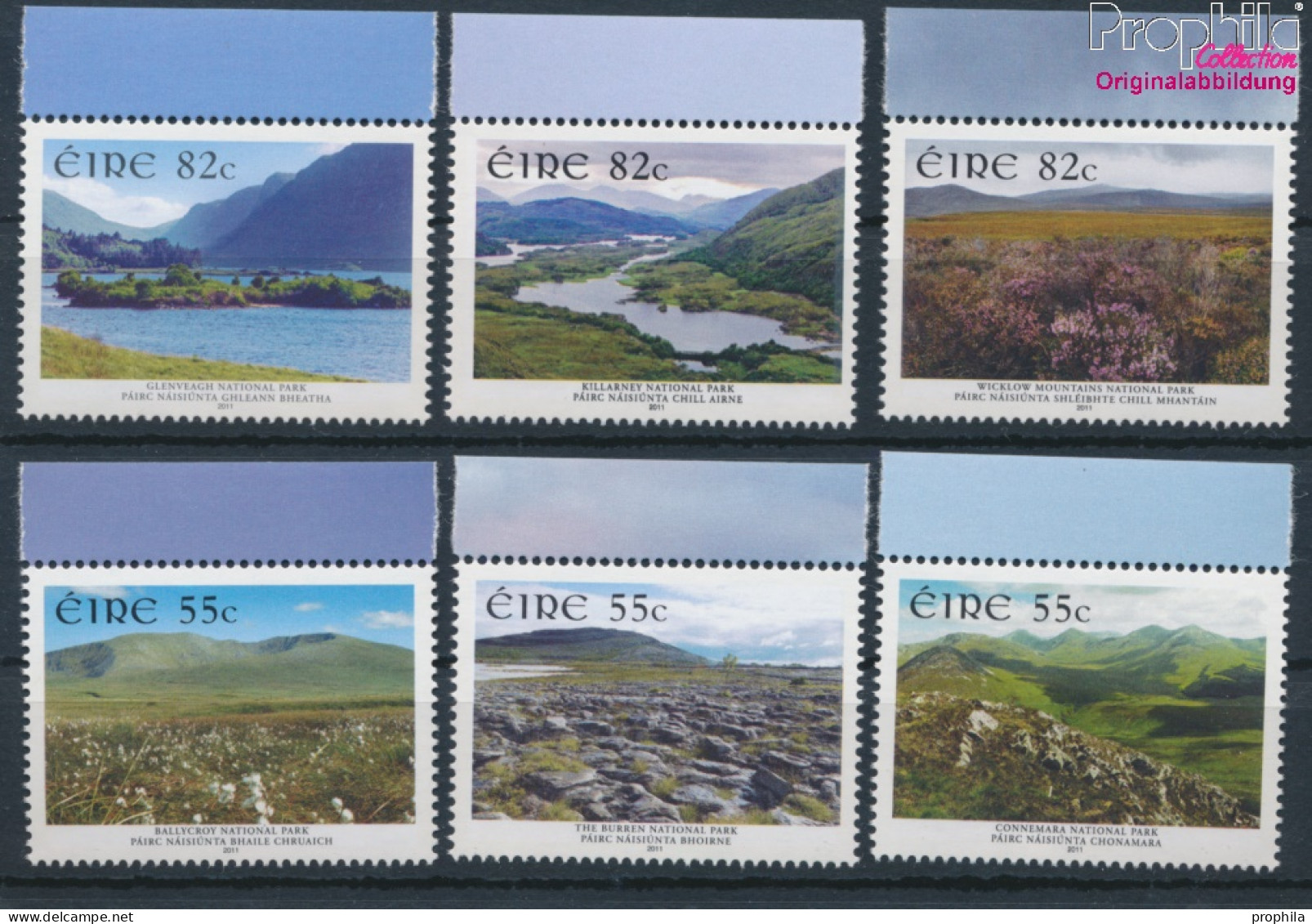 Irland 1974A-1979A (kompl.Ausg.) Postfrisch 2011 Nationalpark (10348063 - Neufs