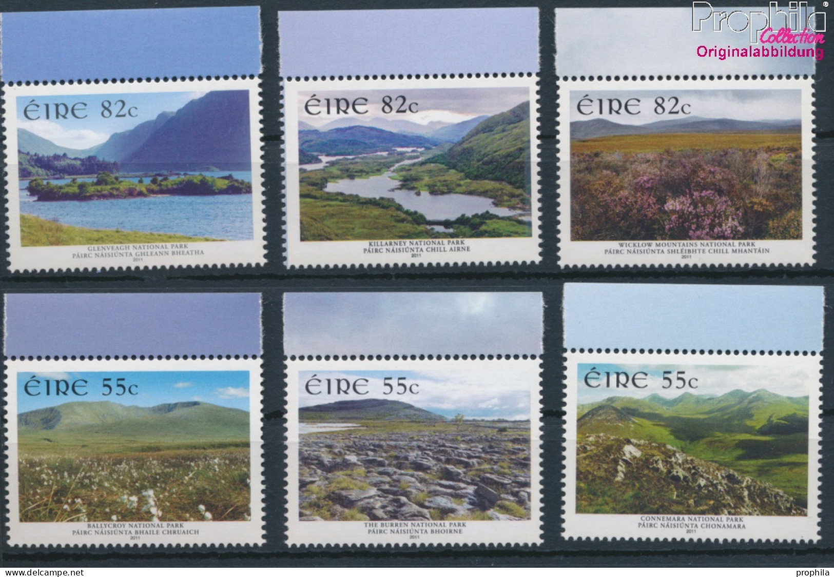 Irland 1974A-1979A (kompl.Ausg.) Postfrisch 2011 Nationalpark (10348064 - Unused Stamps