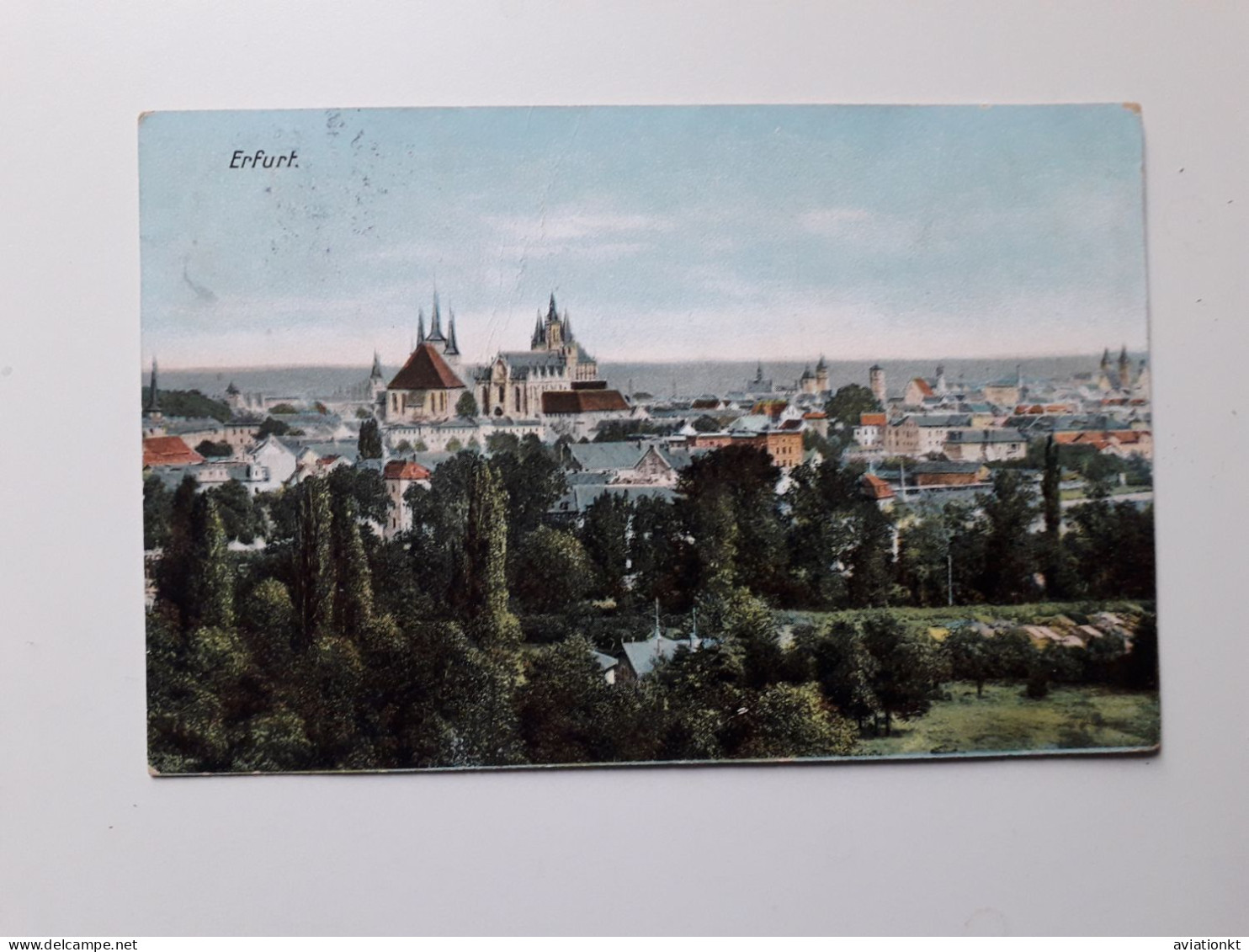 Very Old Postcard, Erfurt, Gesamtansicht - Erfurt