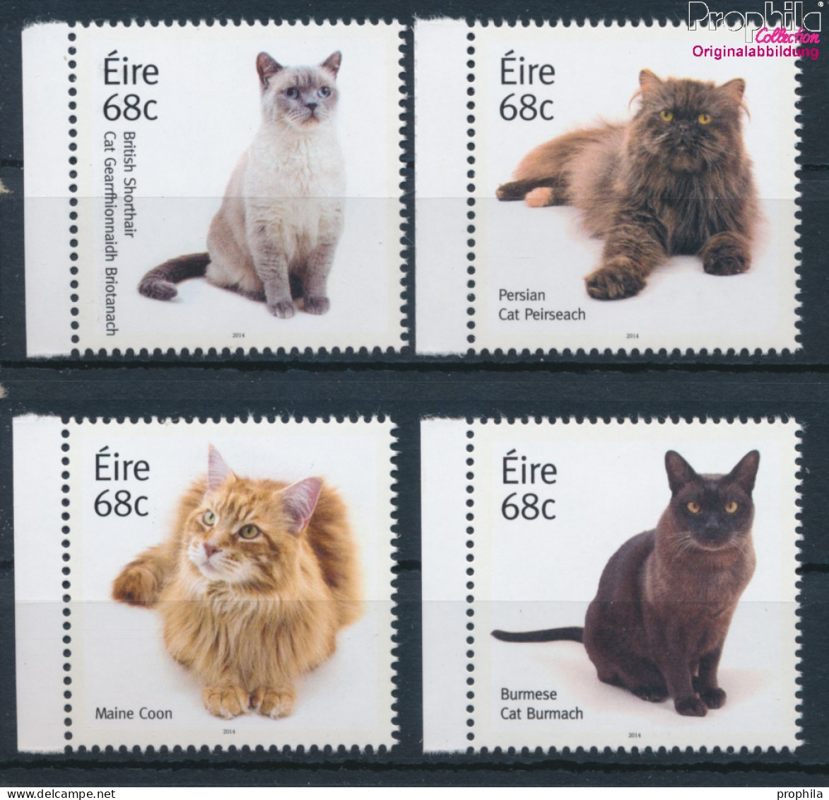 Irland 2108A-2111A (kompl.Ausg.) Postfrisch 2014 Katzen (10348056 - Unused Stamps