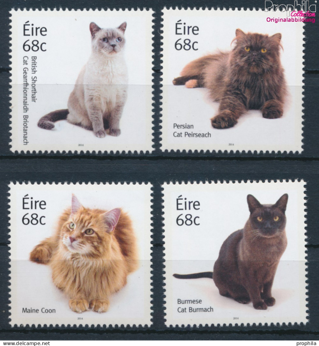 Irland 2108A-2111A (kompl.Ausg.) Postfrisch 2014 Katzen (10348057 - Unused Stamps