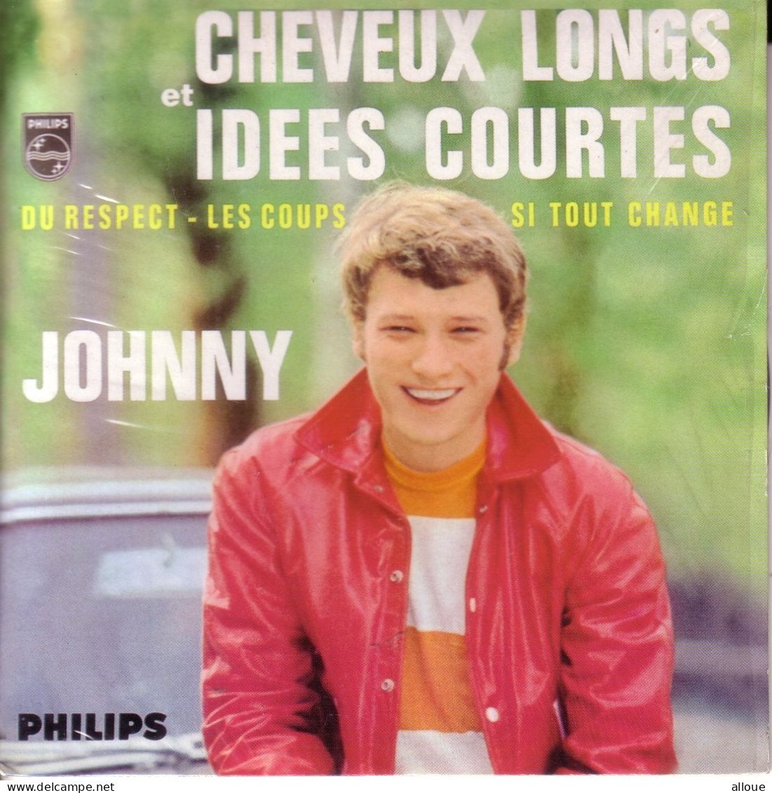 JOHNNY HALLYDAY CD EP CHEVEUX LONGS ET IDEES COURTES + 3 - Otros - Canción Francesa