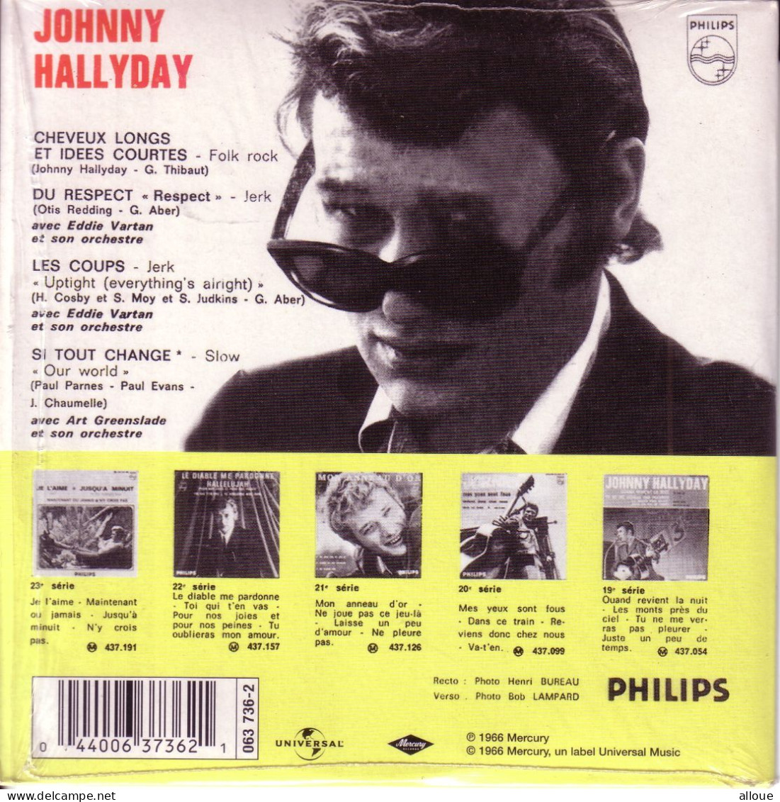JOHNNY HALLYDAY CD EP CHEVEUX LONGS ET IDEES COURTES + 3 - Other - French Music