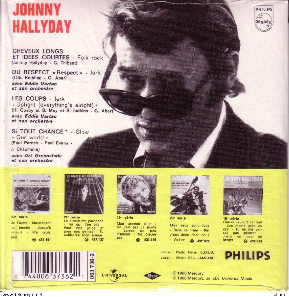 JOHNNY HALLYDAY CD EP CHEVEUX LONGS ET IDEES COURTES + 3 - Sonstige - Franz. Chansons