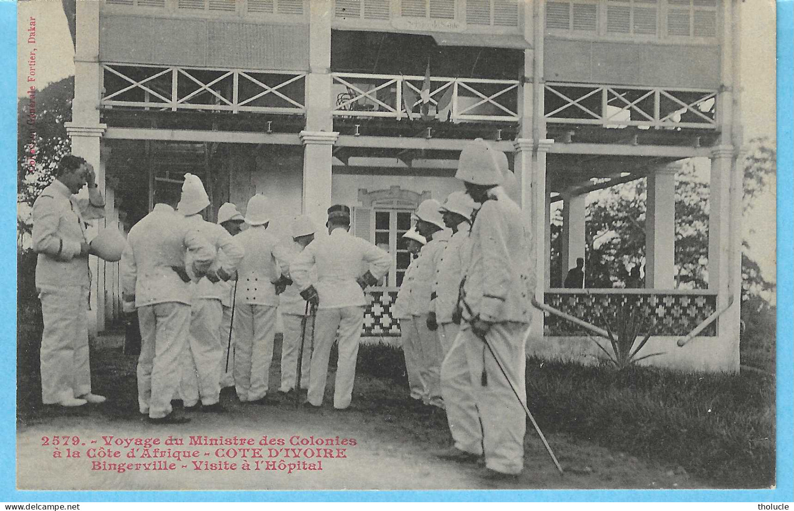 Afrique Occidentale-Côte D'Ivoire-1910-Voyage Du Ministre Des Colonies-Bingerville-Visite De L'Hôpital-cachet "Paquebot" - Costa D'Avorio
