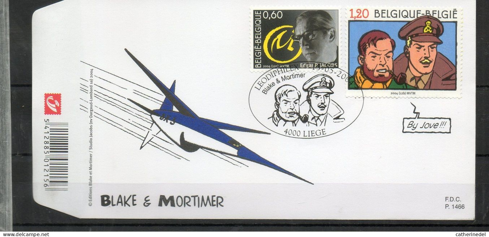 Année 2004 : FDC 3282-3283 ** - Blake Et Mortimer - Obli. Liège - 2001-2010