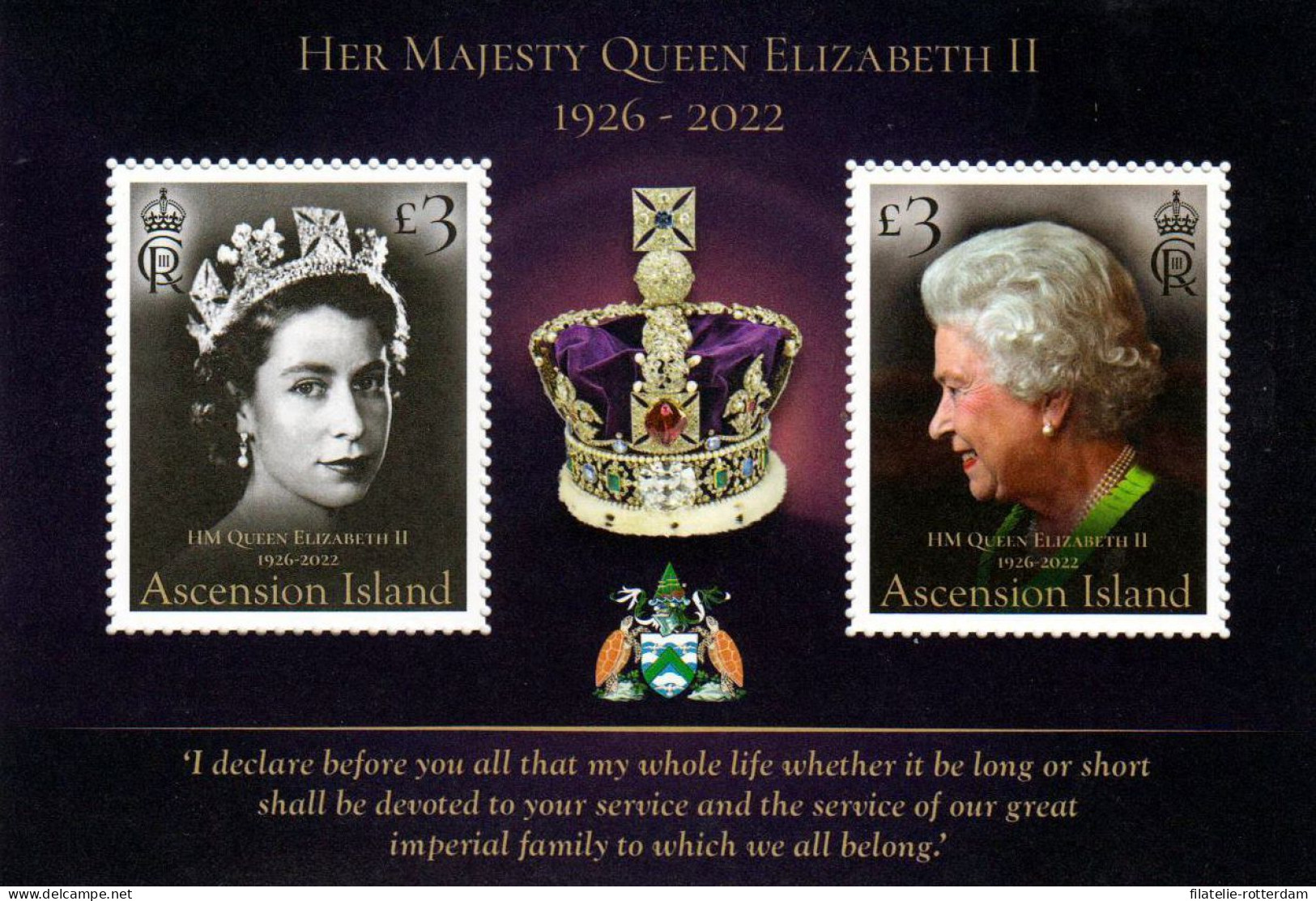 Ascension - Postfris / MNH - Sheet Queen Elizabeth 2023 - Ascension