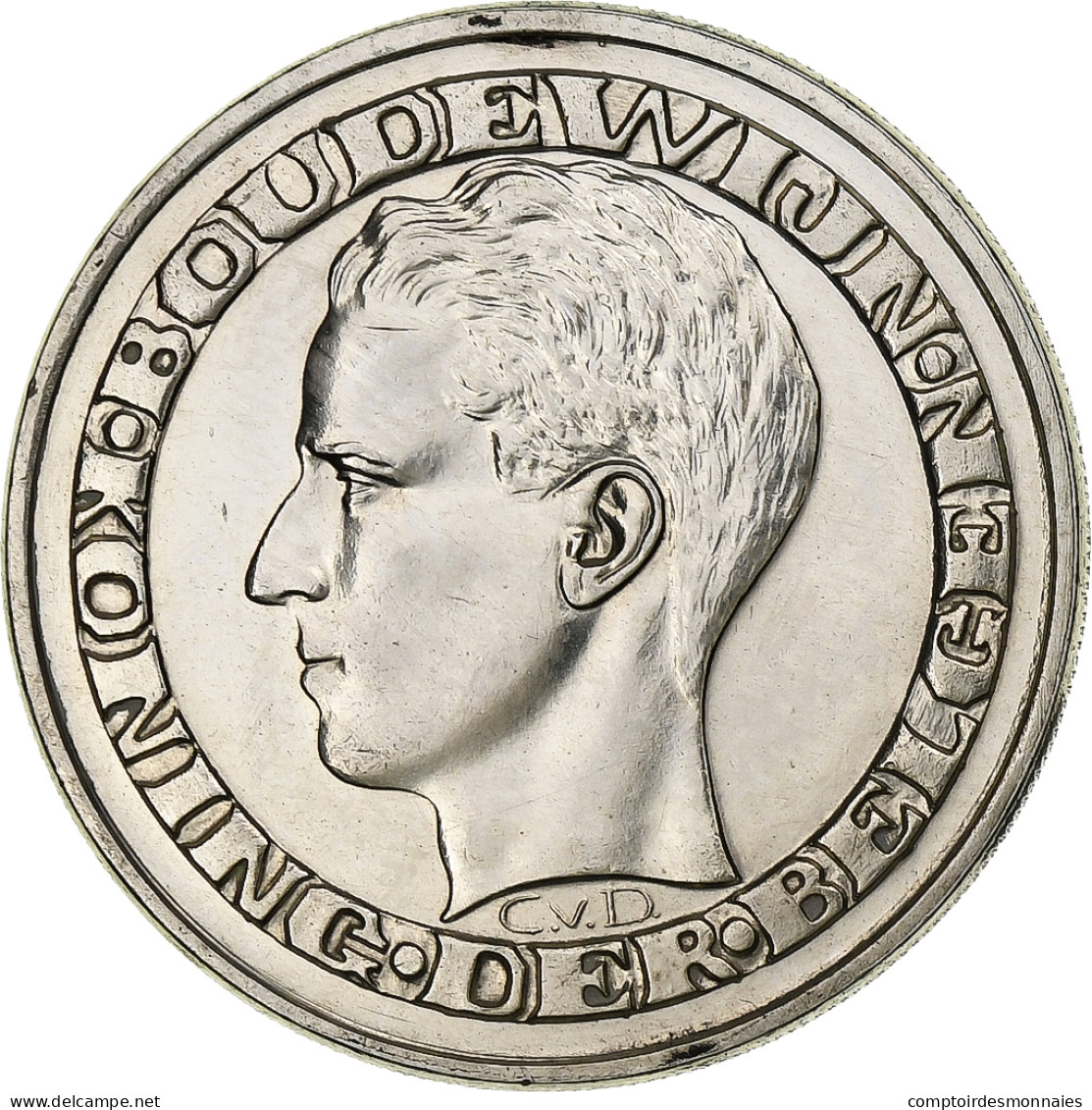 Belgique, 50 Francs, 50 Frank, 1958, Argent, SUP, KM:150.1 - 50 Francs
