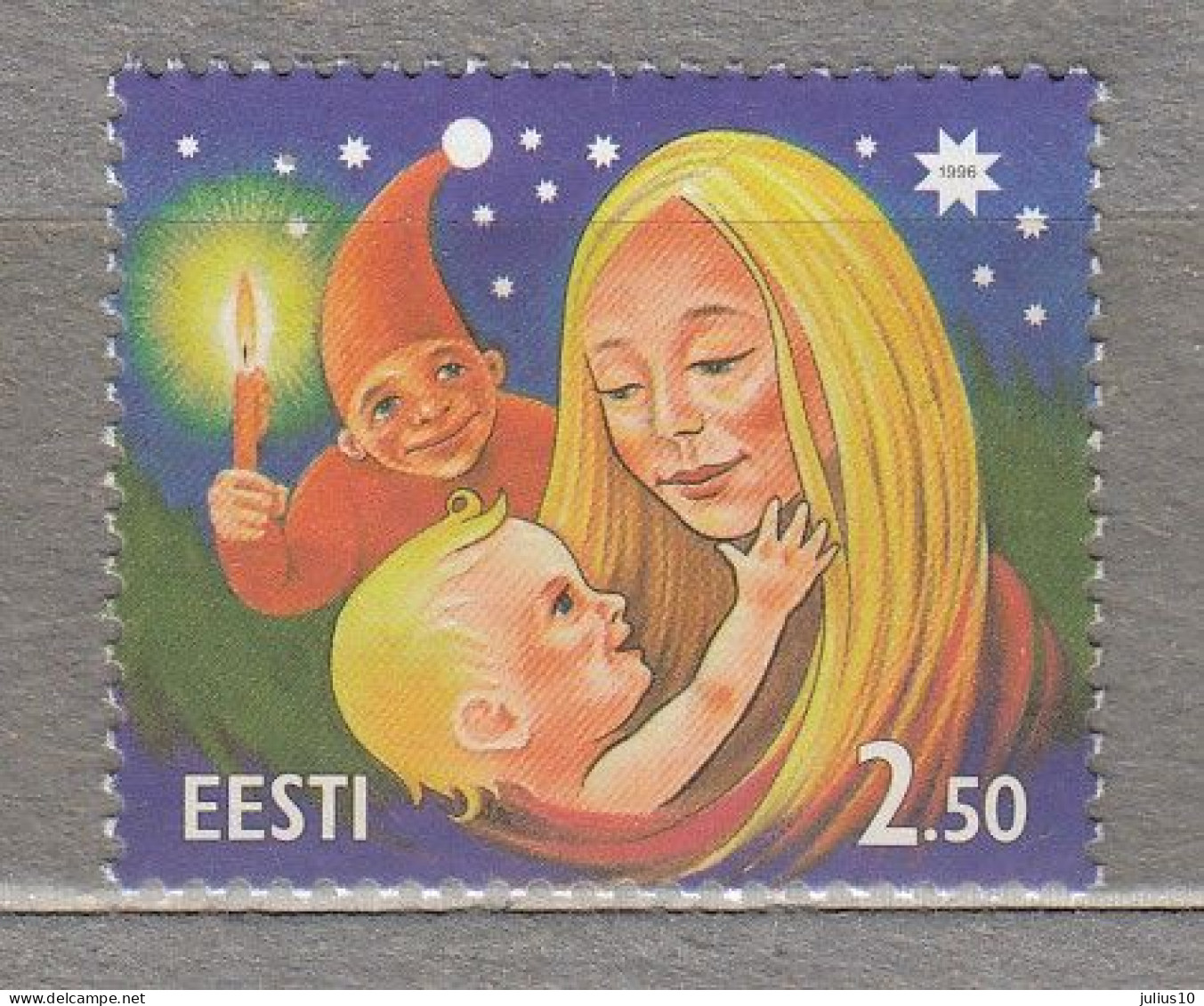 ESTONIA 1996 Christmas MNH(**) Mi 288 # Est309 - Estonia