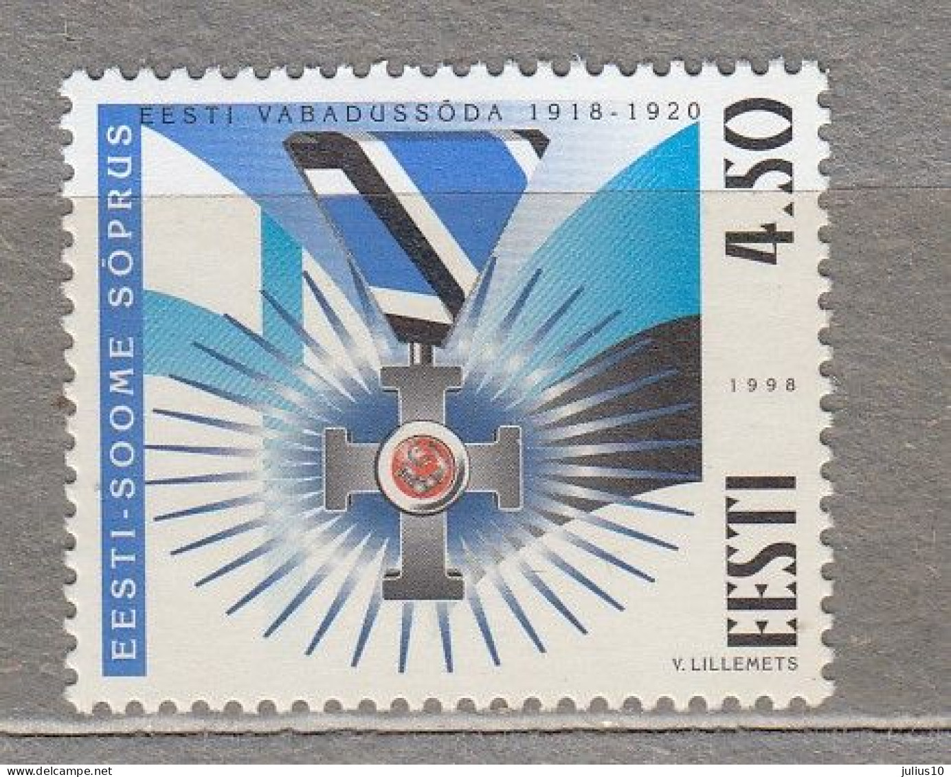 ESTONIA 1998 Independence Friendship Finland  MNH(**) Mi 335 # Est310 - Estland