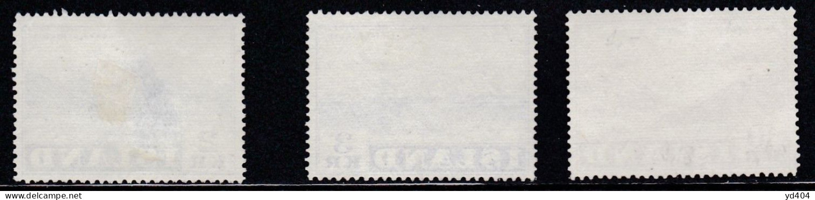 IS061D – ISLANDE – ICELAND – 1957 – LANDSCAPES – Y&T # 274/6 USED - Used Stamps