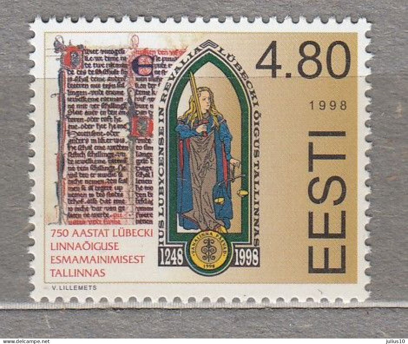 ESTONIA 1998 Art Reval MNH(**) Mi 326 # Est312 - Estonie