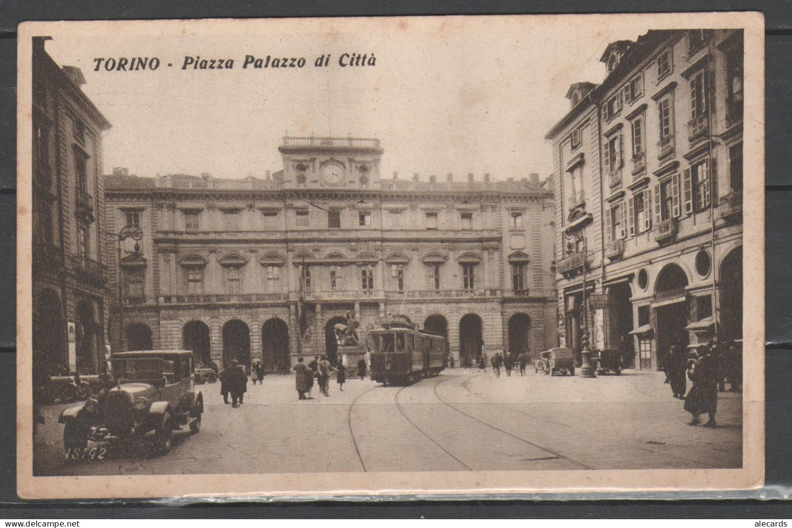 Torino - Piazza Palazzo Di Città - Pubblicità Maina    (c533) - Lugares Y Plazas