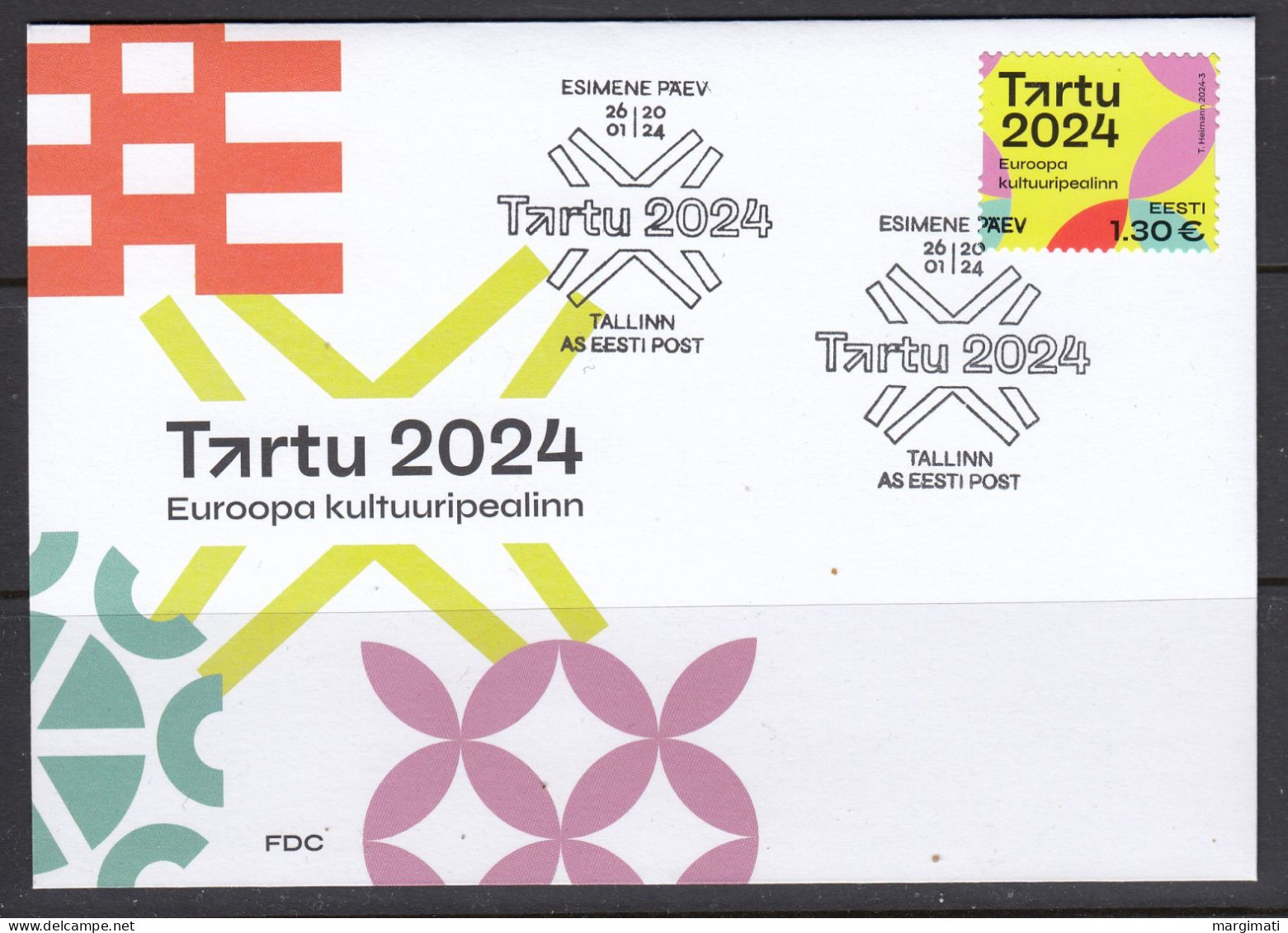 Estland 2024.European Capital Of Culture Tartu. FDC. - Estonia