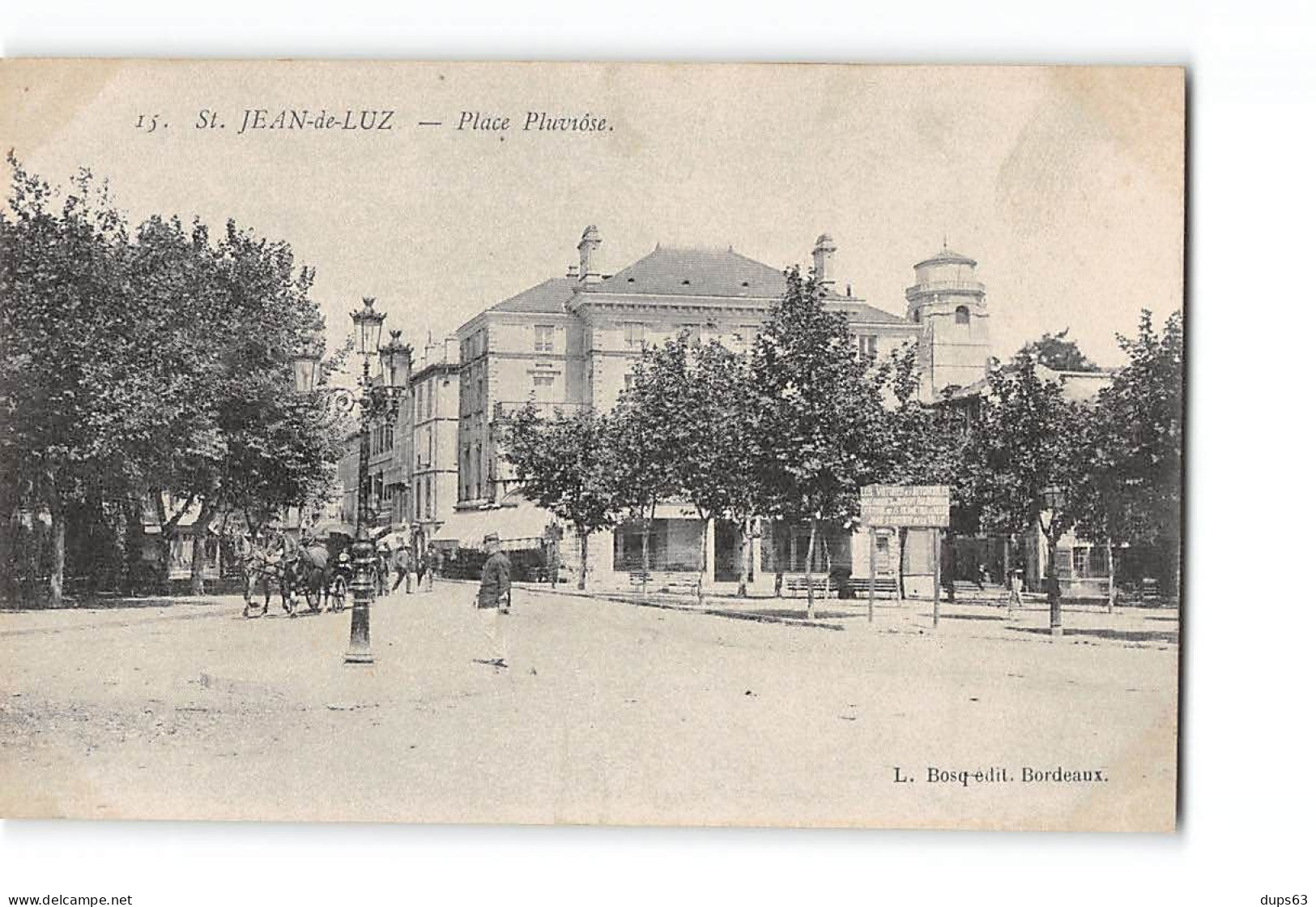 SAINT JEAN DE LUZ - Place Pluviose - Très Bon état - Saint Jean De Luz