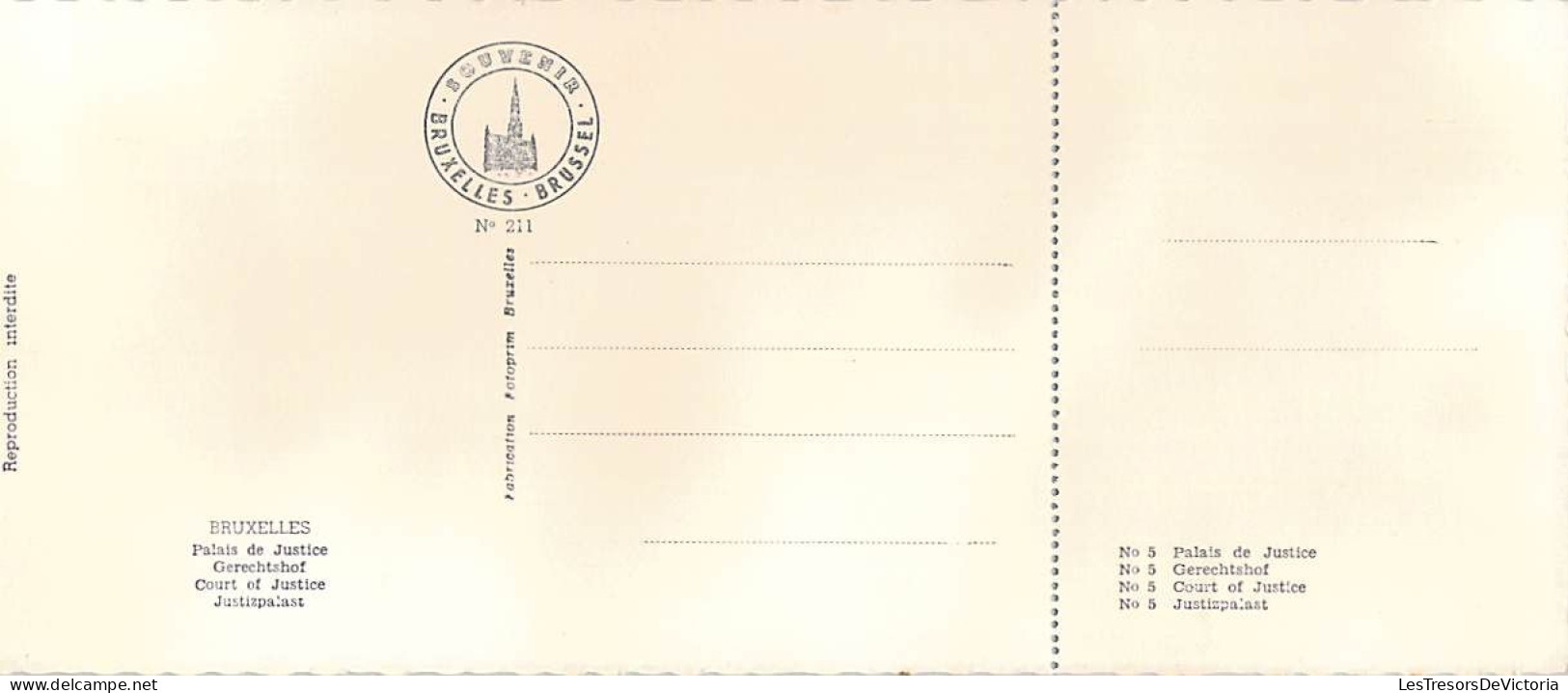 Belgique - Bruxelles - Palais De Justice - N° 211 - Carte Postale Moderne - Monuments, édifices