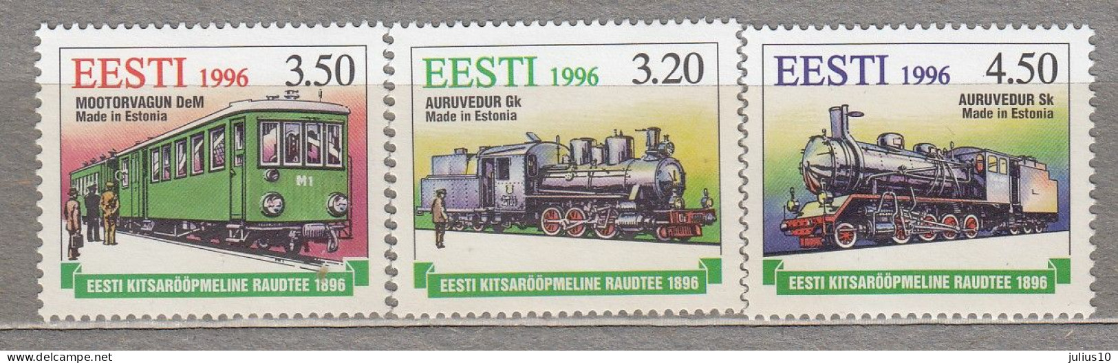 ESTONIA 1996 Transport Trains MNH(**) Mi 284-285 # Est316 - Estonia
