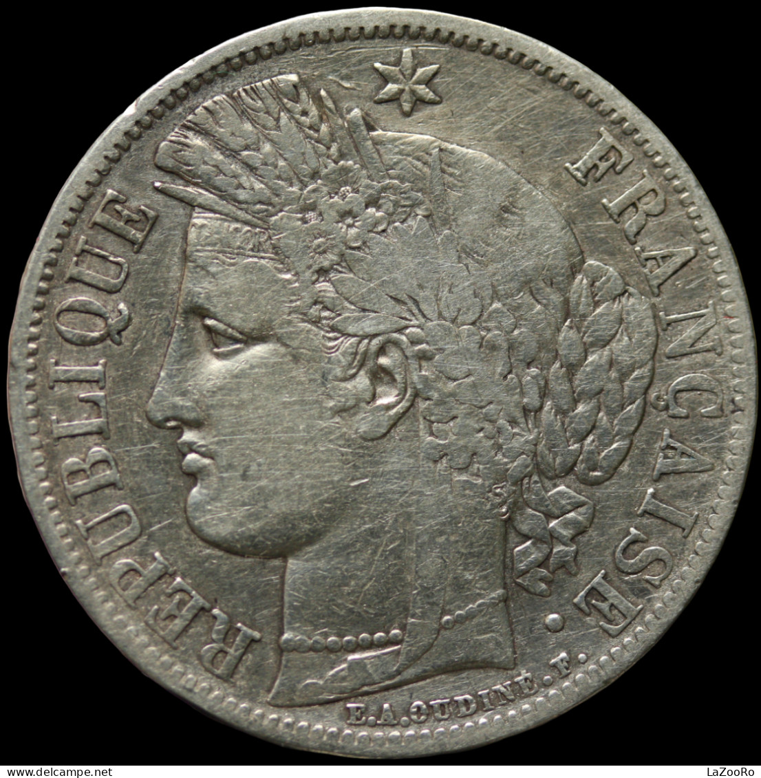 LaZooRo: France 5 Francs 1849 A VF - Silver - 5 Francs