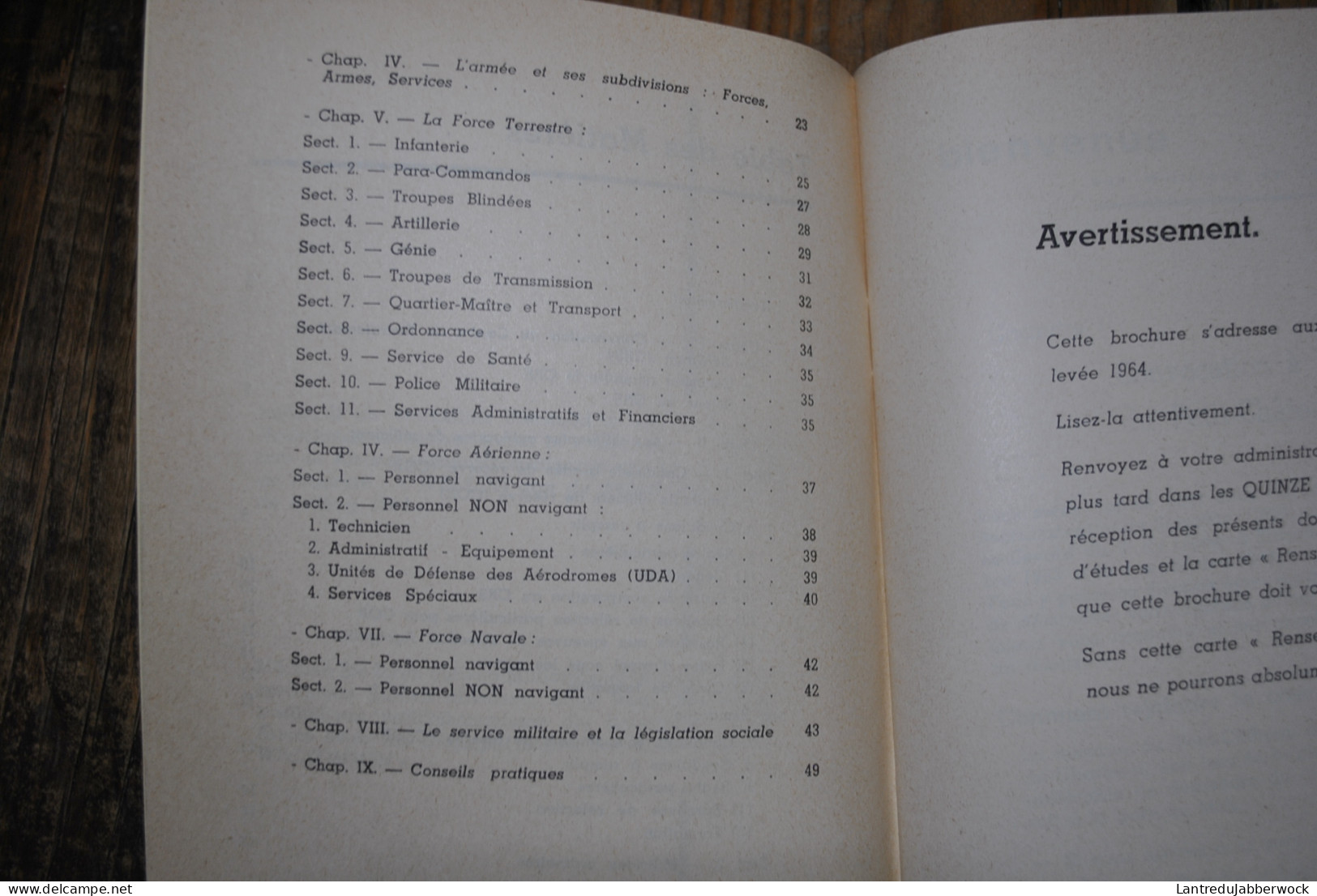 Bienvenue Aux Miliciens De La Levée 1964 Service Militaire Force Terrestre Aérienne Navale Réserves Sous-officiers - Belgium