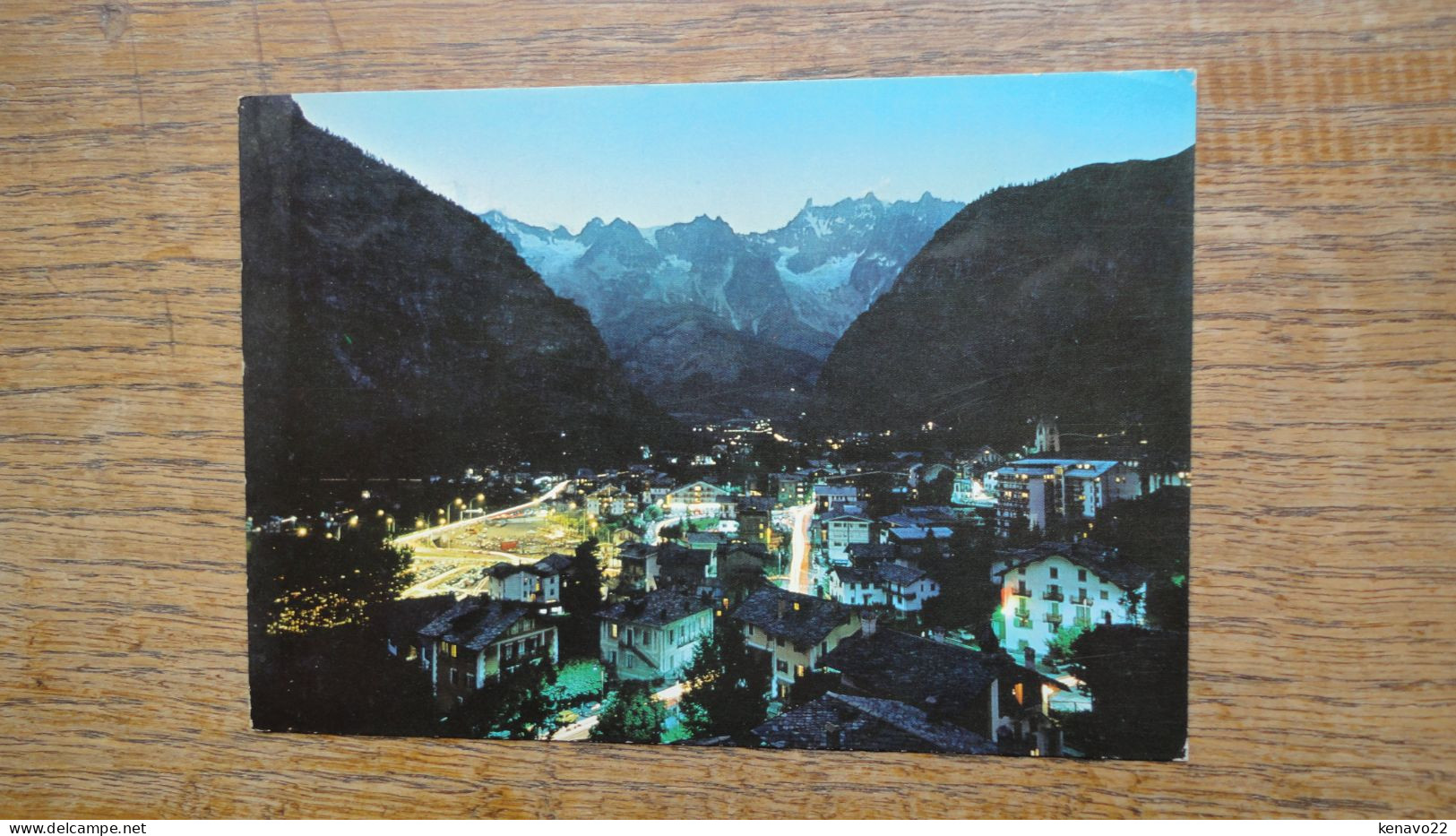 Italie , Valle D'aosta , Courmayeur , Panorama Notturno E Catena M. Blanco - Other & Unclassified