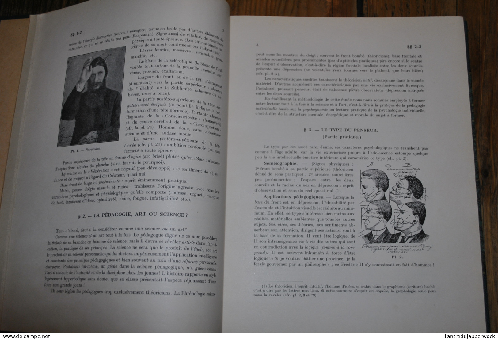 Paul BOUTS La Psychognomie Lecture Méthodique Et Pratique Du Caractère Et Des Aptitudes Bas De La Pédagogie Individuelle - 1901-1940