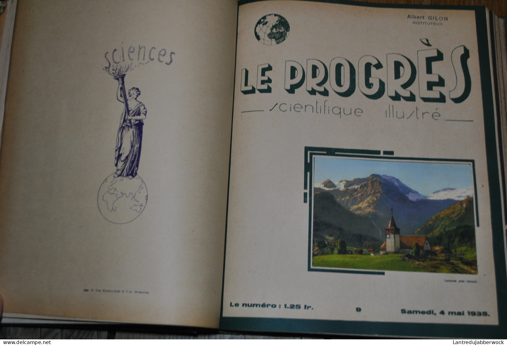 Revue Hebdomadaire Le Progrès Scientifique Illustré Mars à Juin 1935 Sport Medecine Afrique Bricolage Reliure  - 1901-1940