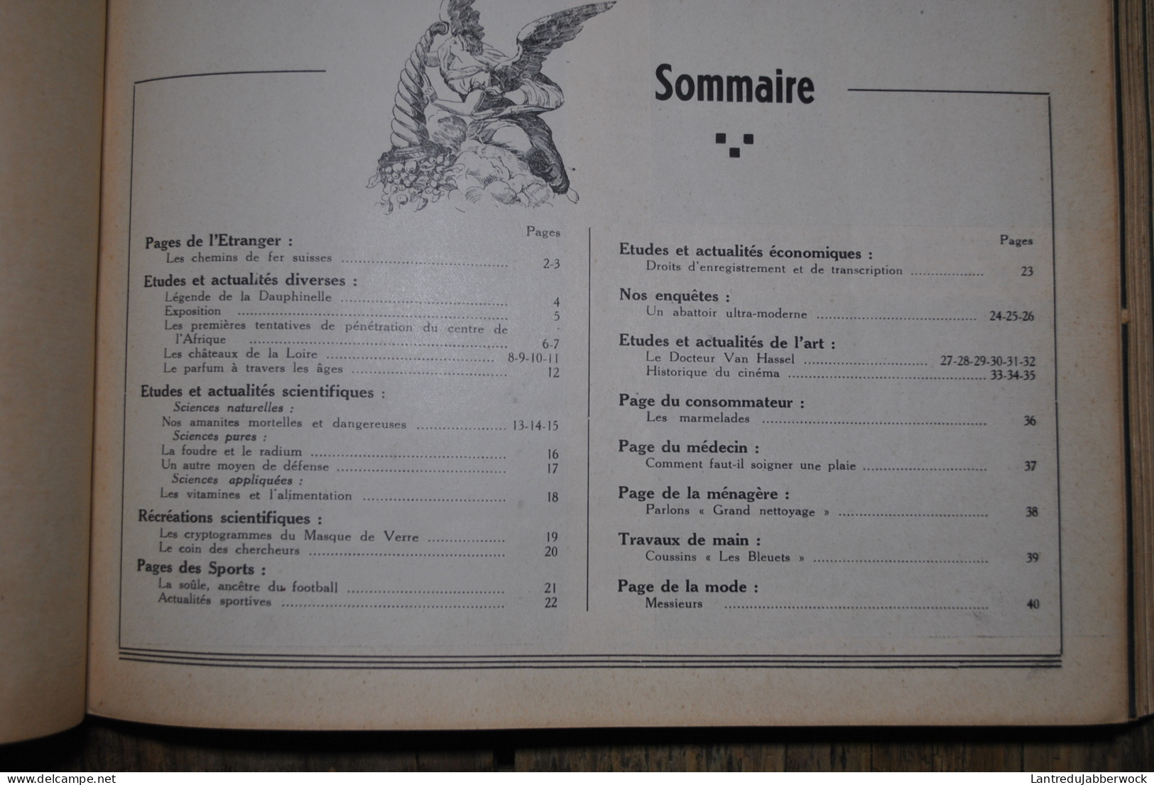 Revue Hebdomadaire Le Progrès scientifique illustré mars à juin 1935 Sport Medecine Afrique Bricolage Reliure 