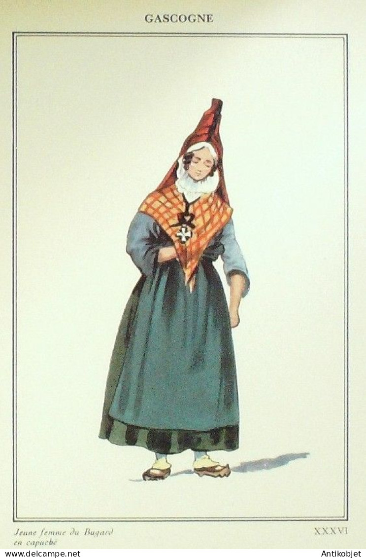 Costume Basque Bugard (65) Paysanne Signé Illustré Par P.A Leroux XXème - Beroemde Personen