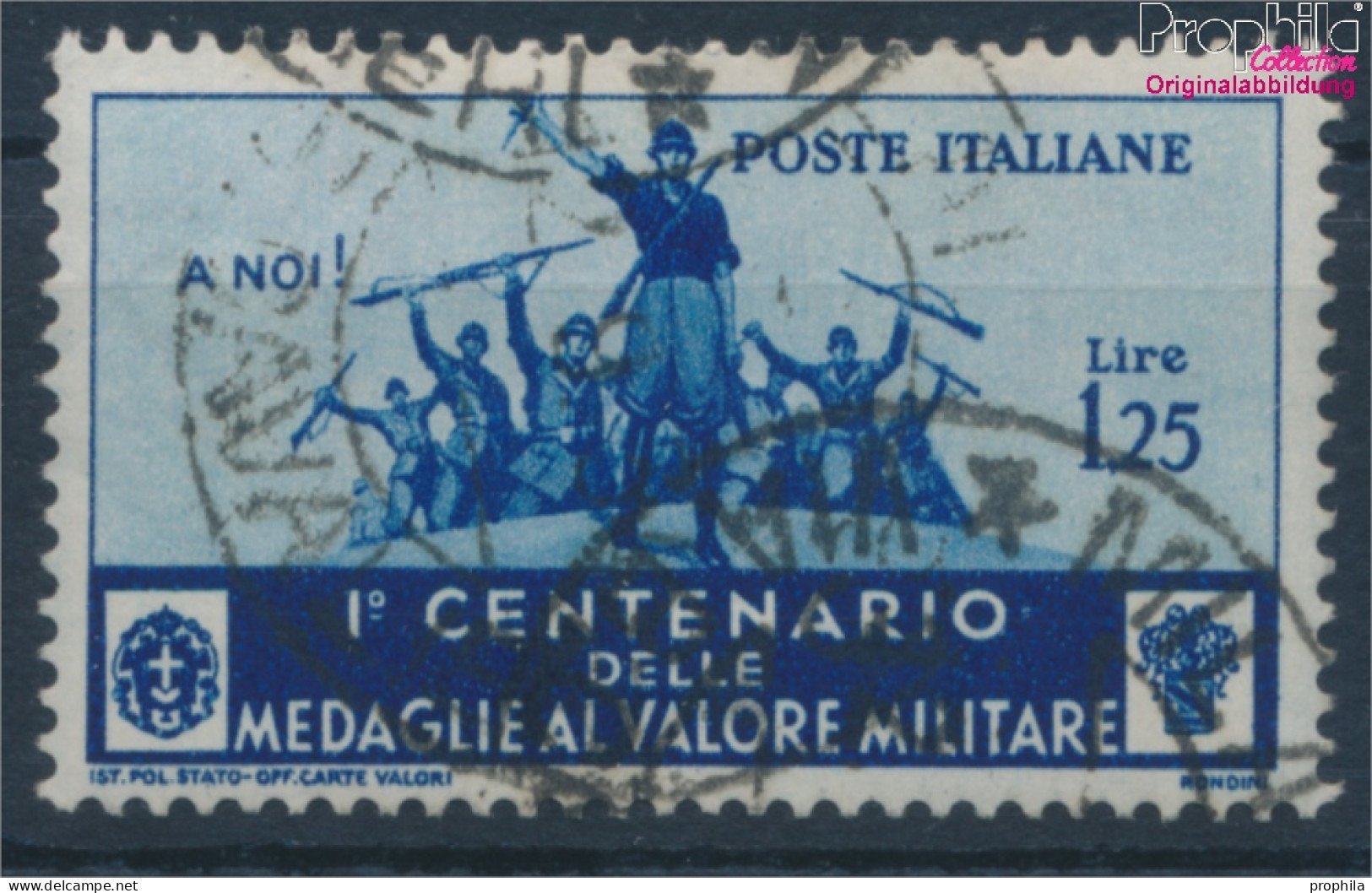 Italien 501 Gestempelt 1934 Tapferkeitsmedaille (10355793 - Used