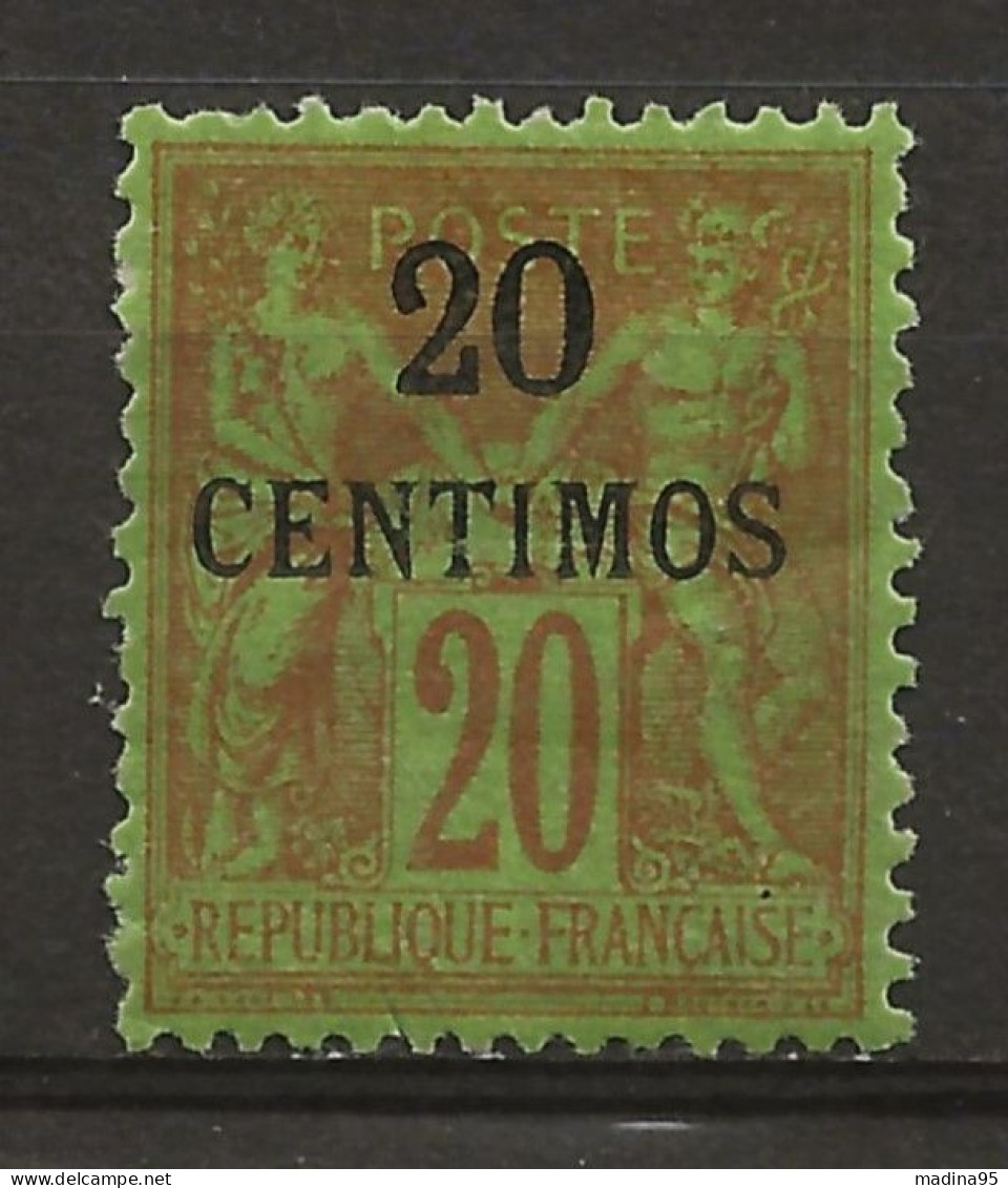 MAROC Colo:, *, N° YT 4, Ch., TB - Unused Stamps