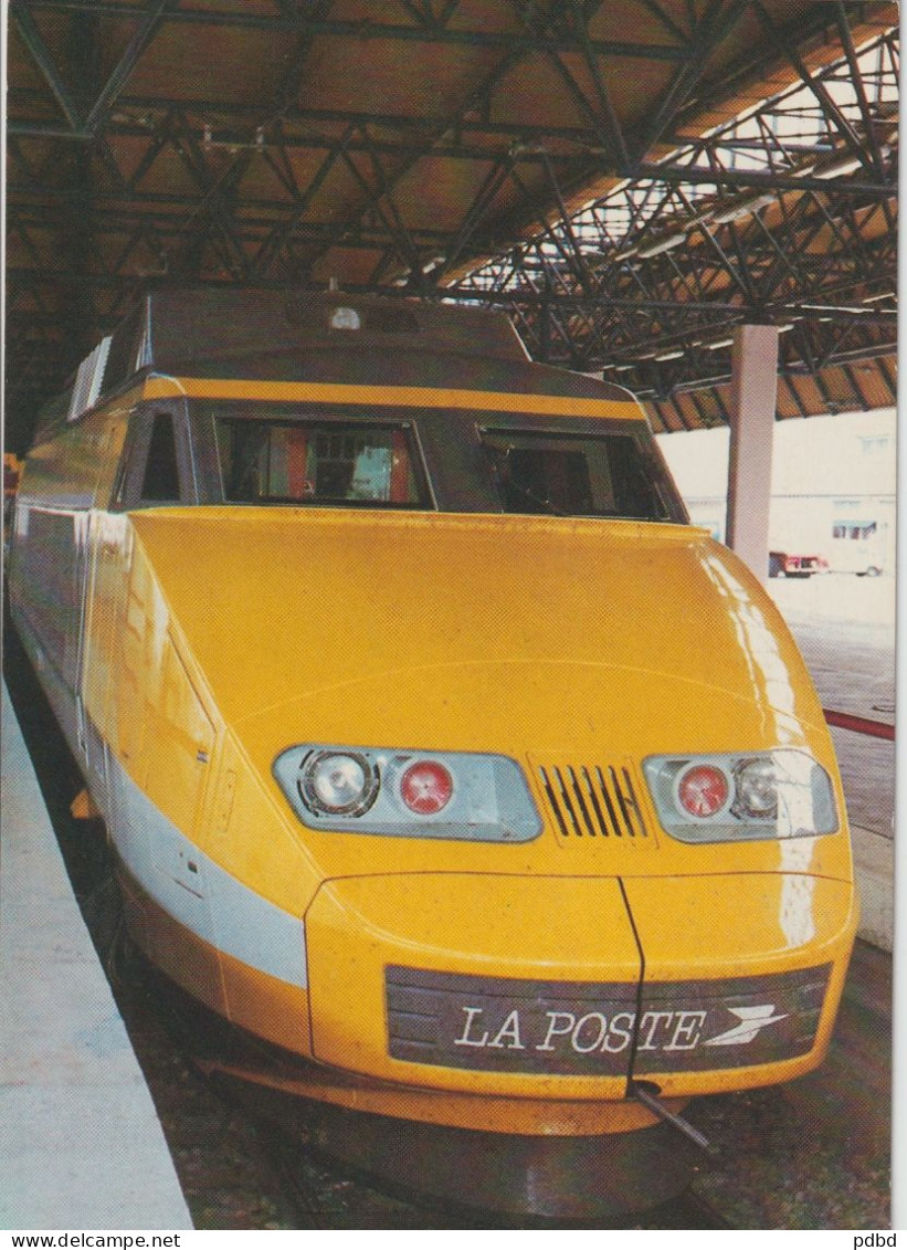 TGV 74 . TGV Postal . 09 1984 . Lyon Montrochet . Tirage Philatélistes Des PTT . Photo Bablot . - Eisenbahnen