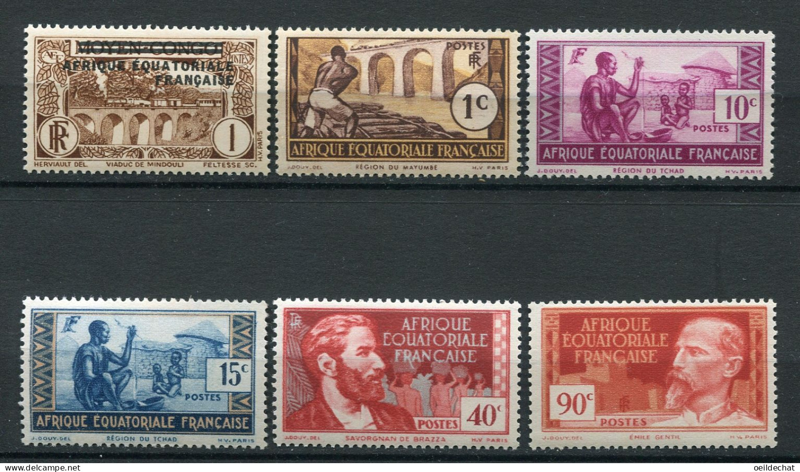 26403 A.E.F N°1, 33, 37/8, 43, 50**   1936-37  TB - Neufs