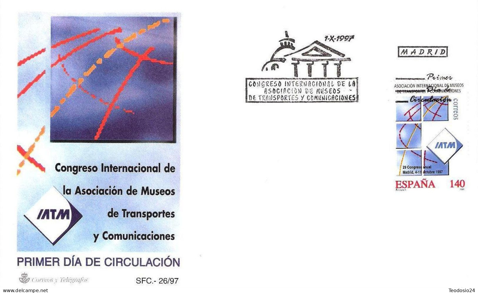 FDC Barcelona 1997.- CONGRESO IATM - FDC