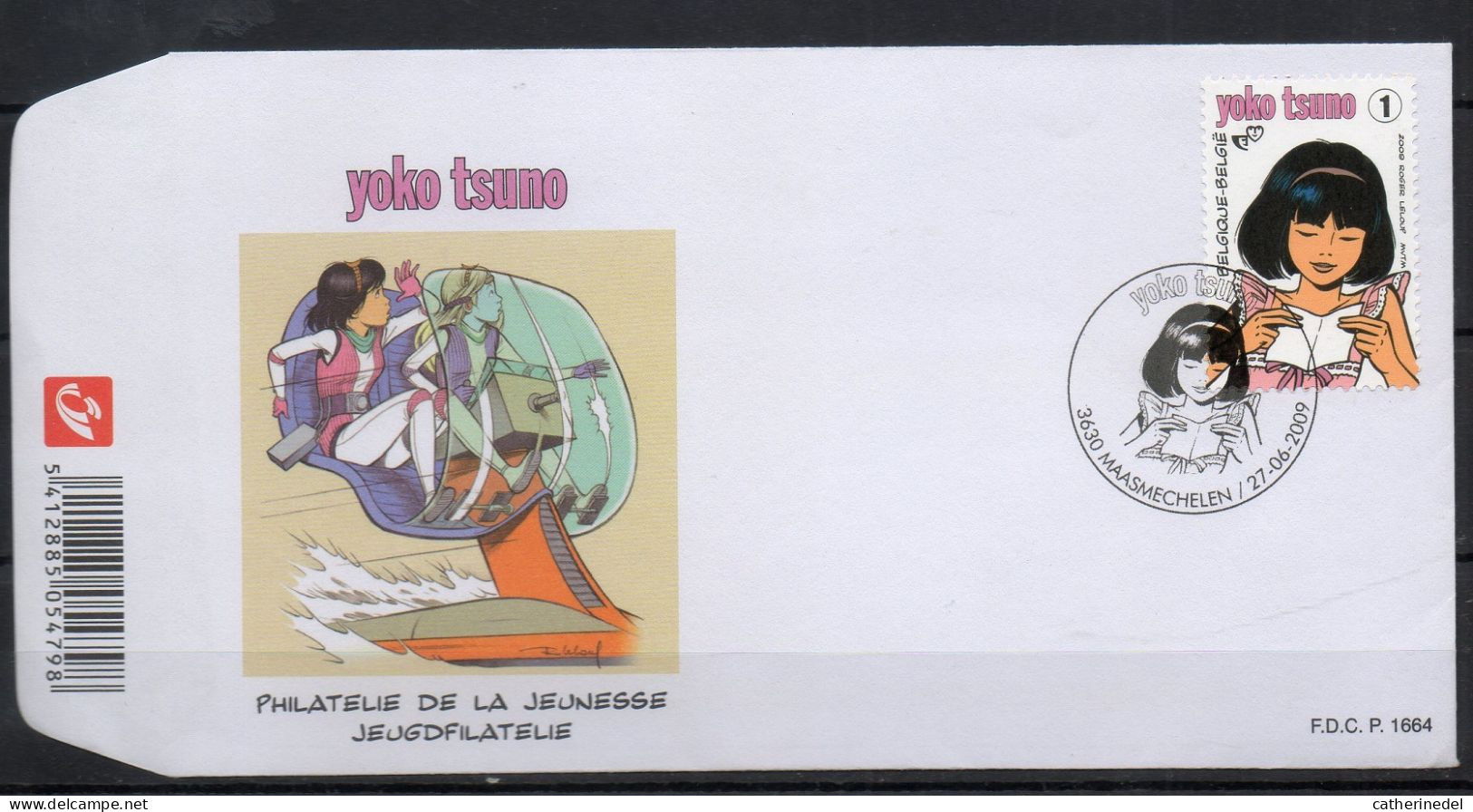 Année 2009 : FDC 3922 - Yoko Tsuno - Obli. Maasmechelen - 2001-2010