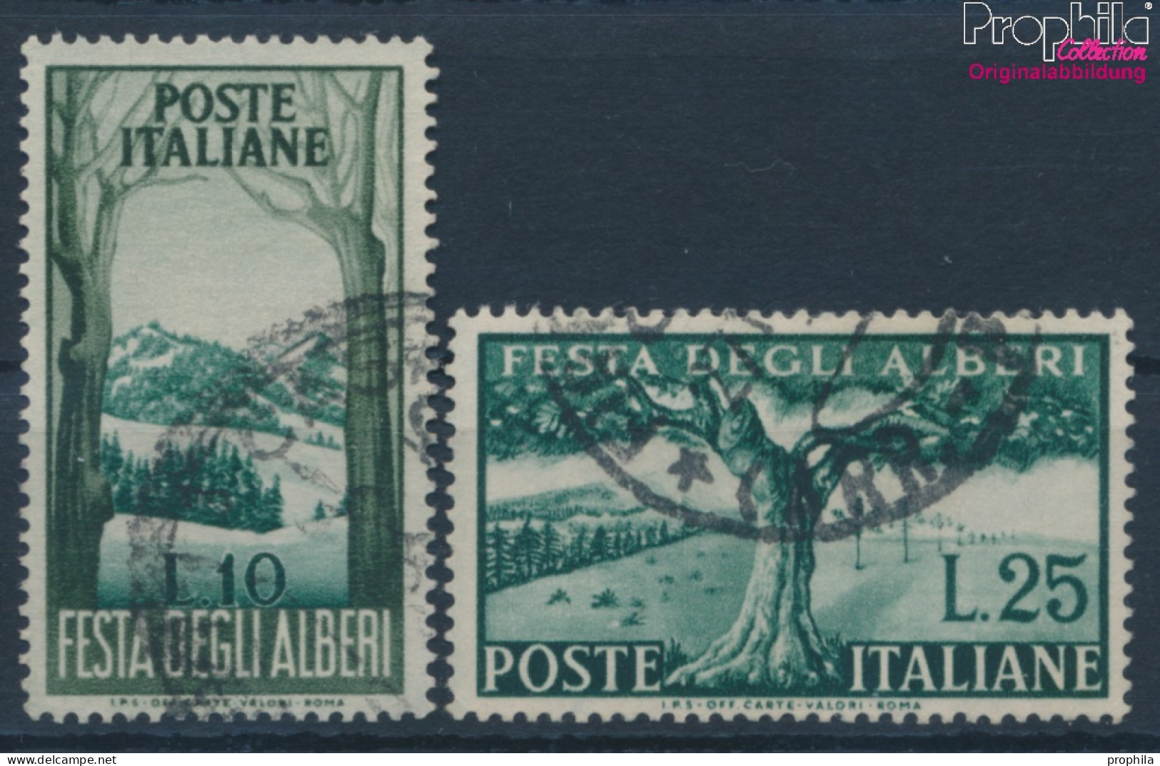 Italien 853-854 (kompl.Ausg.) Gestempelt 1951 Baumfest (10355739 - 1946-60: Gebraucht