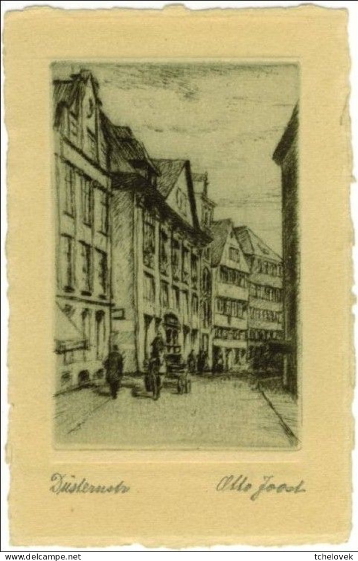 (99). Allemagne. Deutchland. Hambourg Dusternstrasse Dessin Au Crayon - Autres & Non Classés