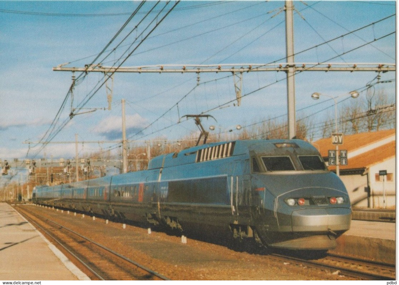 TGV 76 . Atlantique .  Narbonne . Tirage Photo Xavier Espanol Cornet . - Treinen