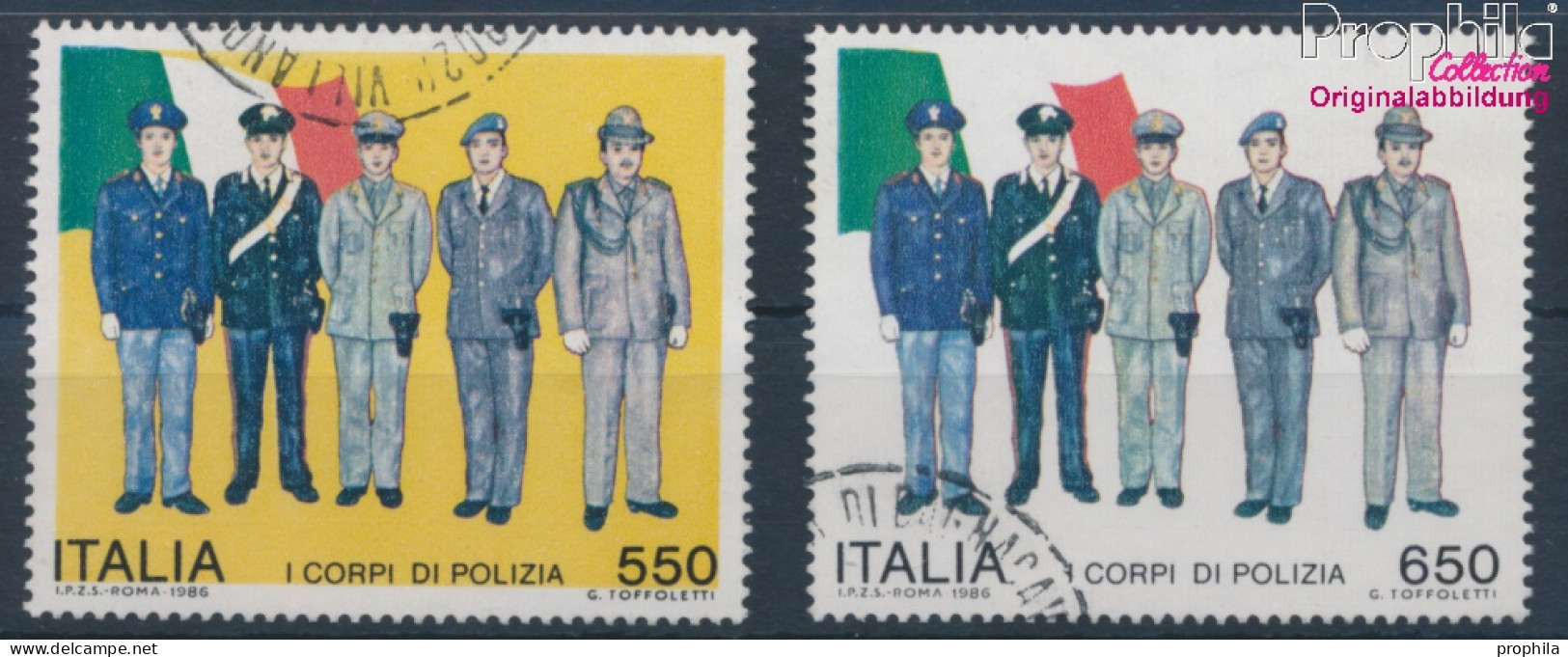 Italien 1973-1974 (kompl.Ausg.) Gestempelt 1986 Polizistentreffen (10349719 - 1981-90: Used