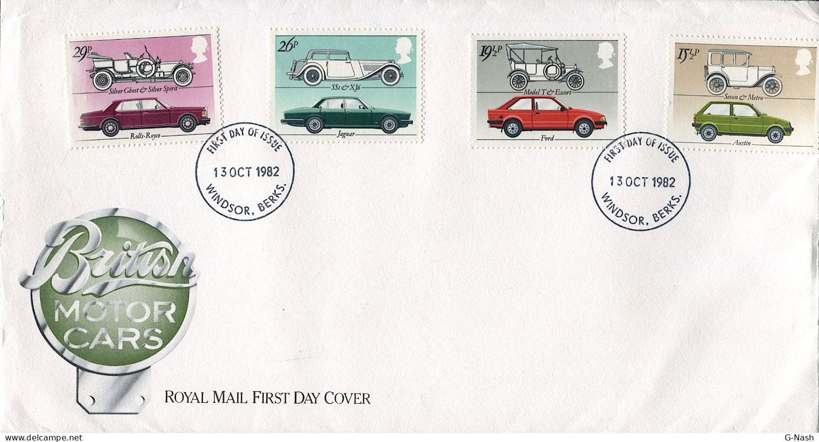 Série 1058/1061 De L'Industrie Automobile De Grande-Bretagne - Premier Jour - Storia Postale